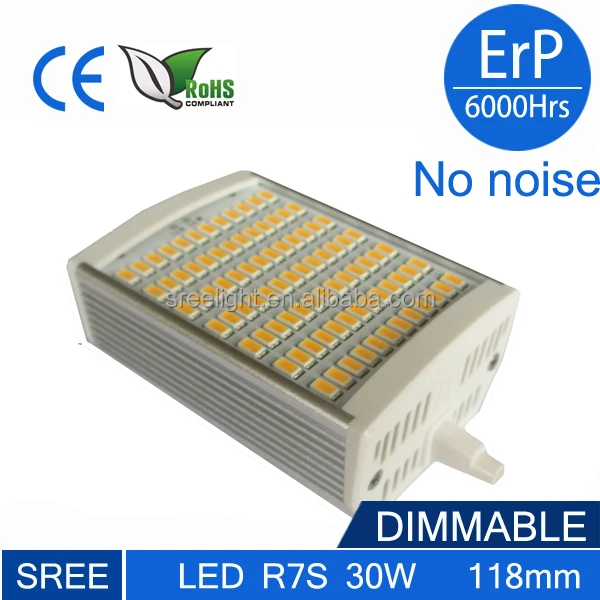 30w led mit 3000 lumen r7s-118 j118 led replacement for t3 halogen smd led r7s 135 mm 13 w