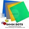 64*64dots hot selling connecting building blocks plastic transparent crystal clear baseplate DE031
