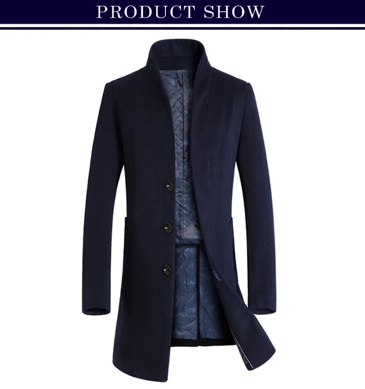 Latest Design Long Woolen Coats For Men Cheap China Wholesale Clothing ...