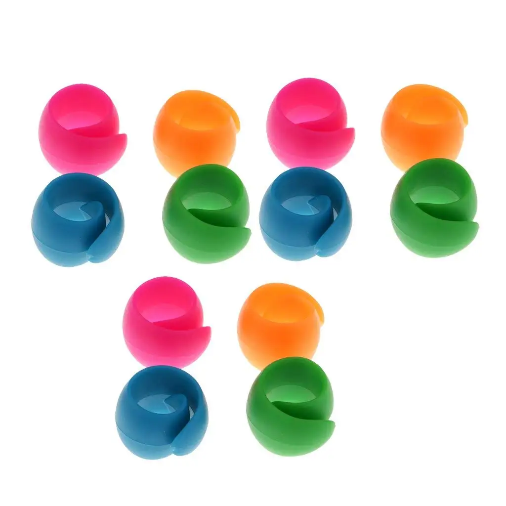 24pcs Assorted Silicone Bobbins Holder Clips Silicone Clamps Sewing Tools