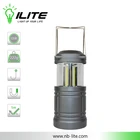 Portable and Foldable 3-sided COB LED Camping Lantern with Handle