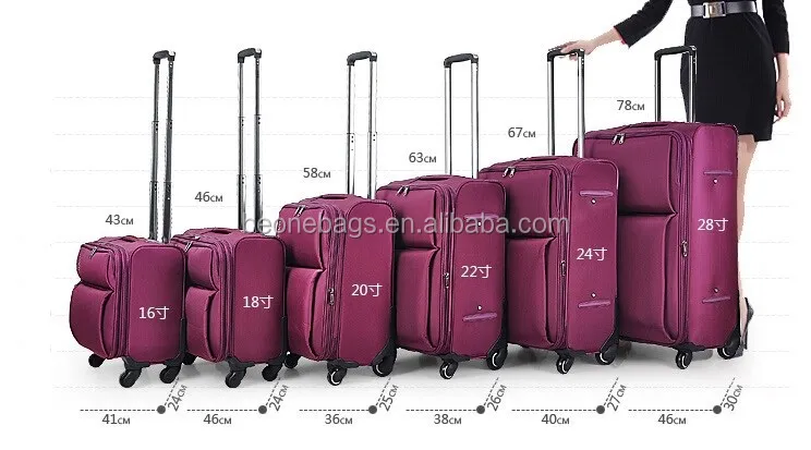 Luggage Bag Size Chart