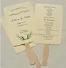 wholesale different size wedding program wavy fan handles