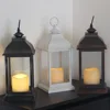 ANTIQUE PLASTIC LANTERN WITH LED CANDLE INSIDE, BATTERY OPEATED