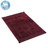 Factory Direct Sale Embossed 100% Polyester Raschel Prayer Mat Rug For Muslim Islam