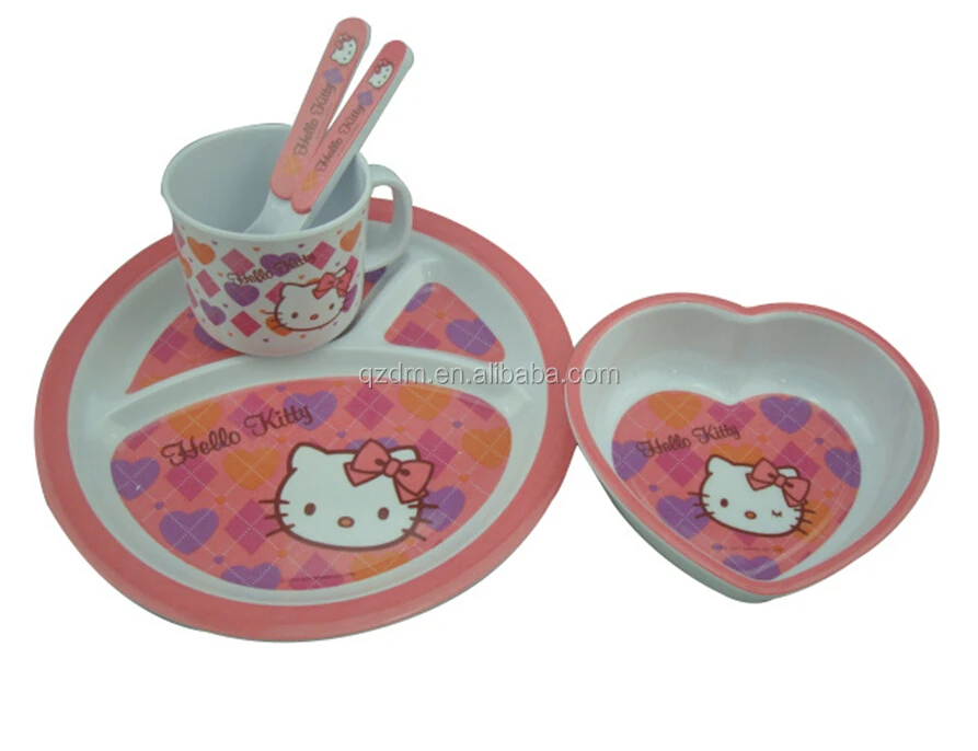 Custom Made Melamine Kids Dinner Set