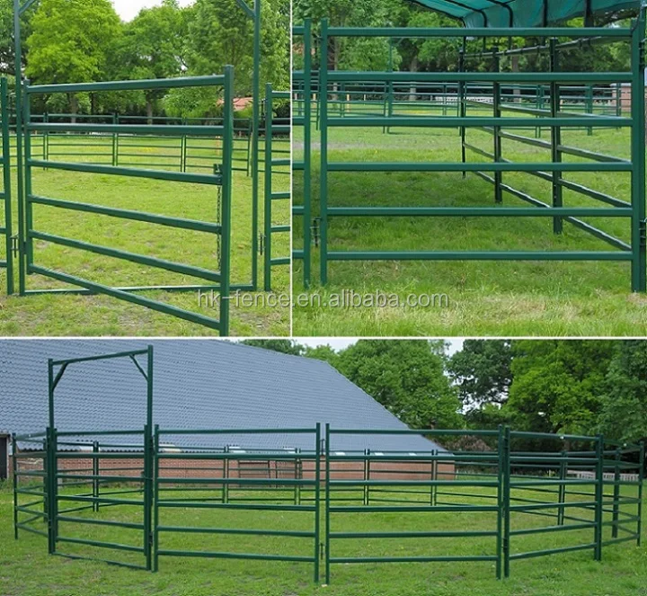 Heavy Duty Steel Tube Structural Corral Panel Livestock Fencing & Gates