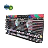 Wall Mounted Acrylic 11 Tiers Shelves Nail Polish Display Shelf Pop Rack for Retail Store Shopping Mall and Supermarket