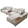 Customizable and Reconfigurable Hot Sale L Shaped Genuine Leather / PU Sofa Sectional Corner Sofa Living Room Set 7 Seater Couch