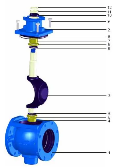 Awwa C517 Eccentric Plug Valve Flanged End Or Mechanical Joint End ...