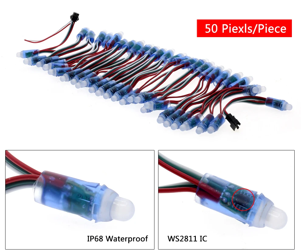 professional WS 2811 UCS1903 8mm 12mm rgb led dmx pixel