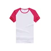 Solf Touch t shirt with short colored sleeve Model Polyester Sublimation t shirt for Kids China Wholesale Stock RB-1801B