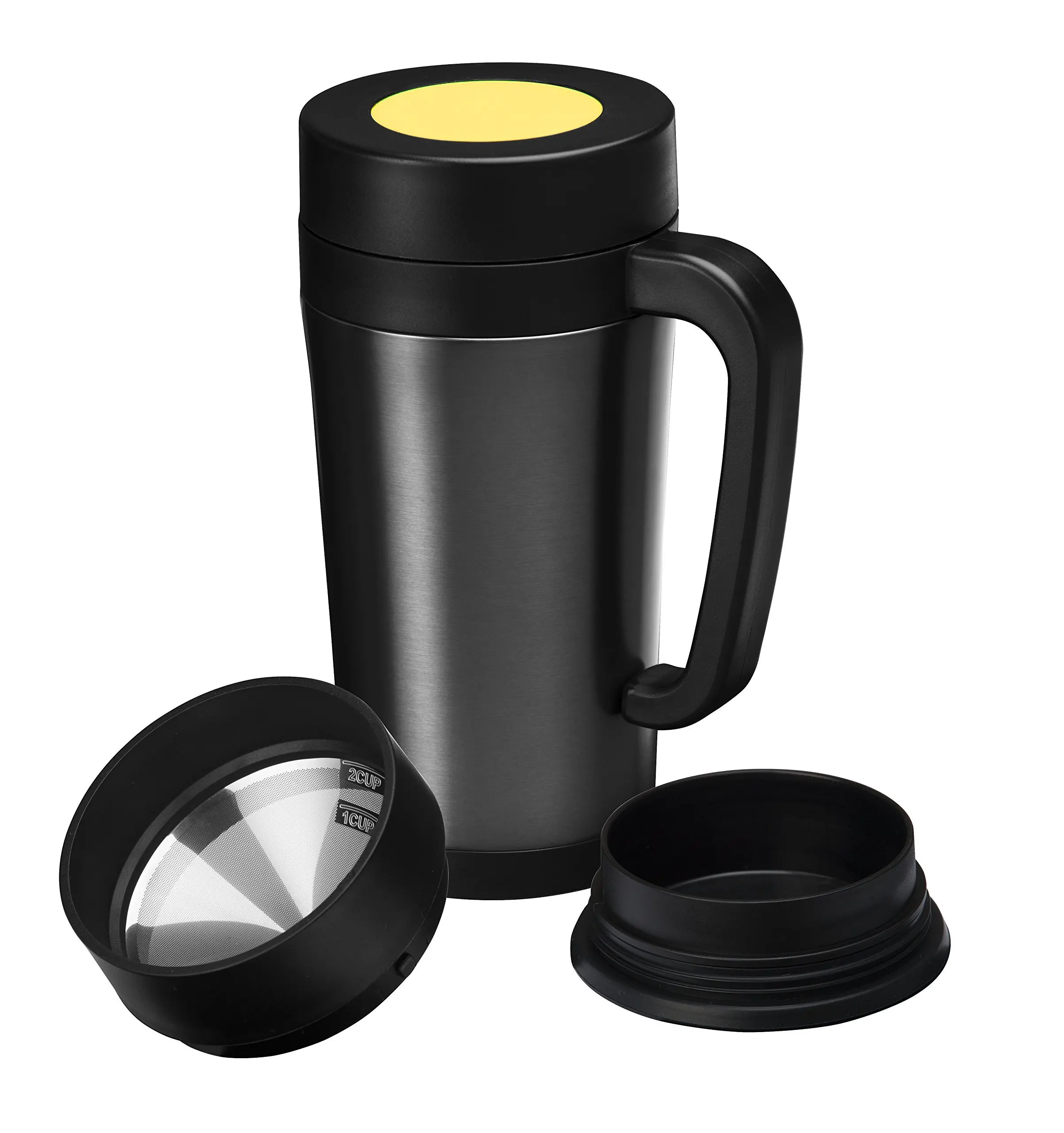Double Walled Coffee Travel Mug Find Get Quotations Consumer Ociates Pour Over Coffee Maker Thermal Travel Mug Built In Stainless Steel Dripper Double