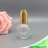 High quality ball shape 16ml empty serum/e liquid/essence glass dropper bottle with gold pump dropper