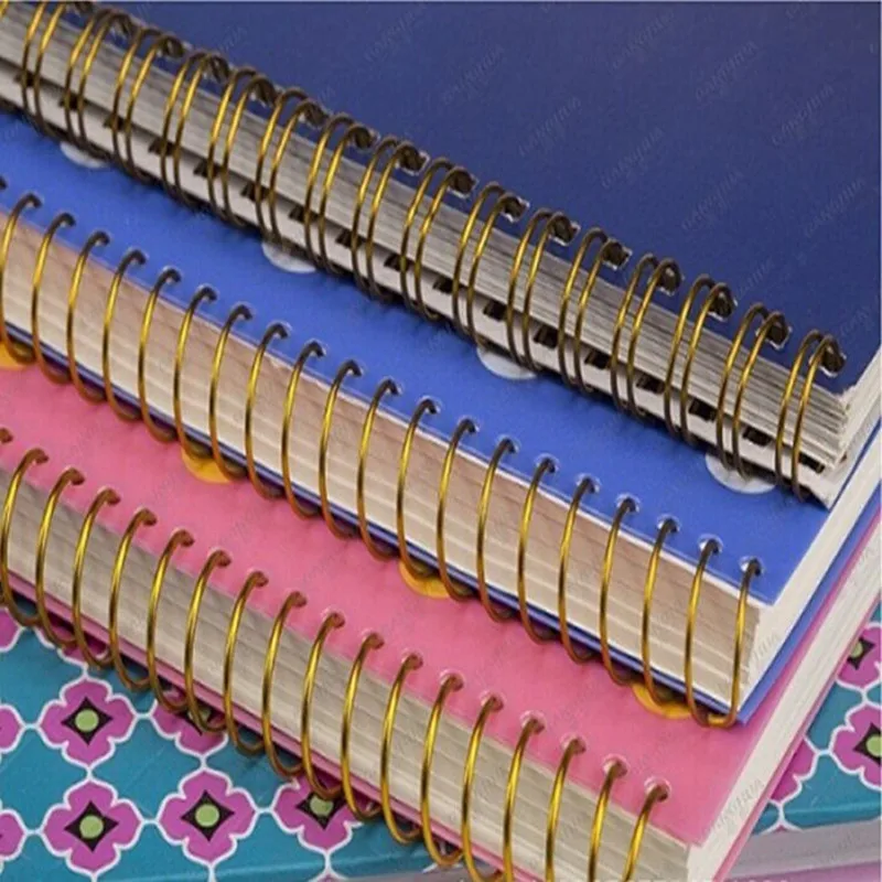 BoYa20151009D gold color single metal spiral coil for book binding.jpg