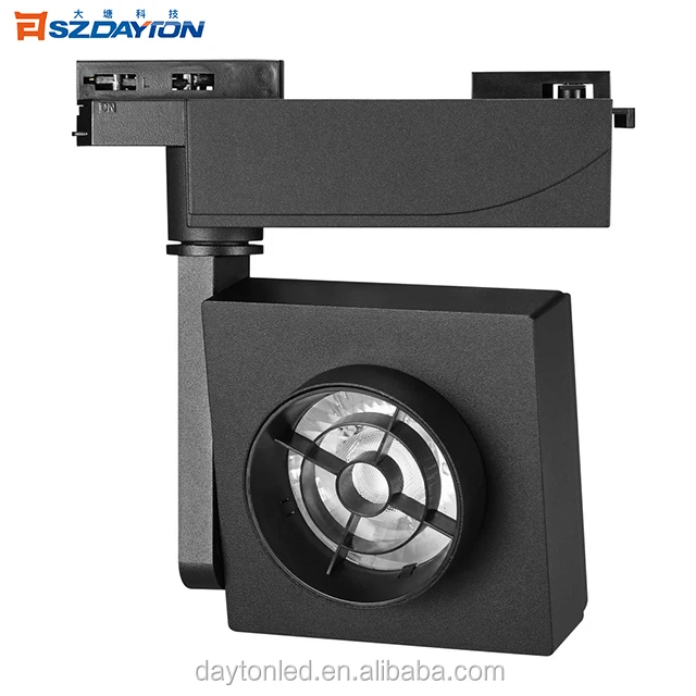 5 Year Warranty Square Shop 35W 90Ra 100lm/w Dali 0-10V Triac Anti-Glare Net COB LED Clothing 3000K Track Light