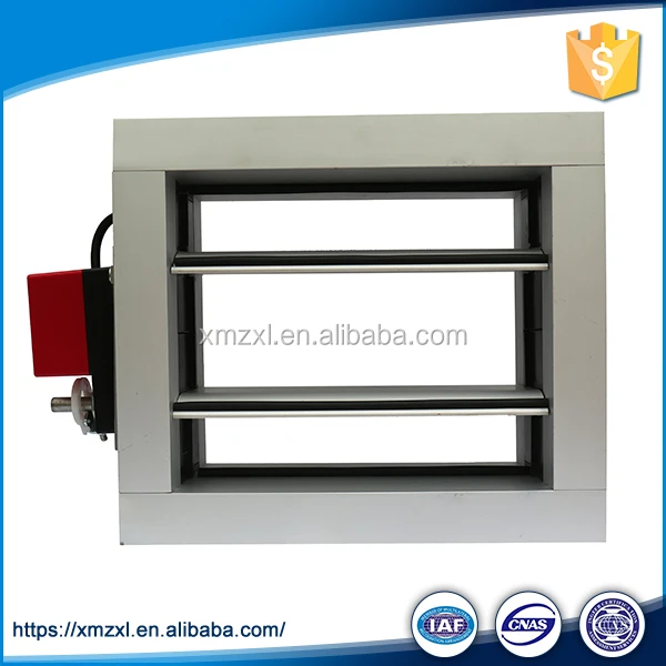 Acero galvanizado fuego humo amortiguador automático aire motorizado