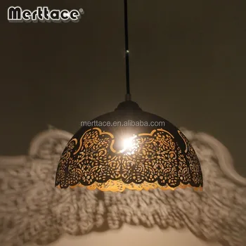 Moroccan Decorative Hanging Pendant Lamp With Iron Etch Finished Moroccan Decorative Hanging Pendant Lamp With Iron Etch Finished