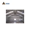 silver white modular steel garages kits with color GALVANIZED steel wall double swing door