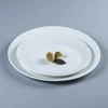 High quality cheap bulk price plain white round shape hotel restaurant wedding ceramic porcelain dinner dish plate