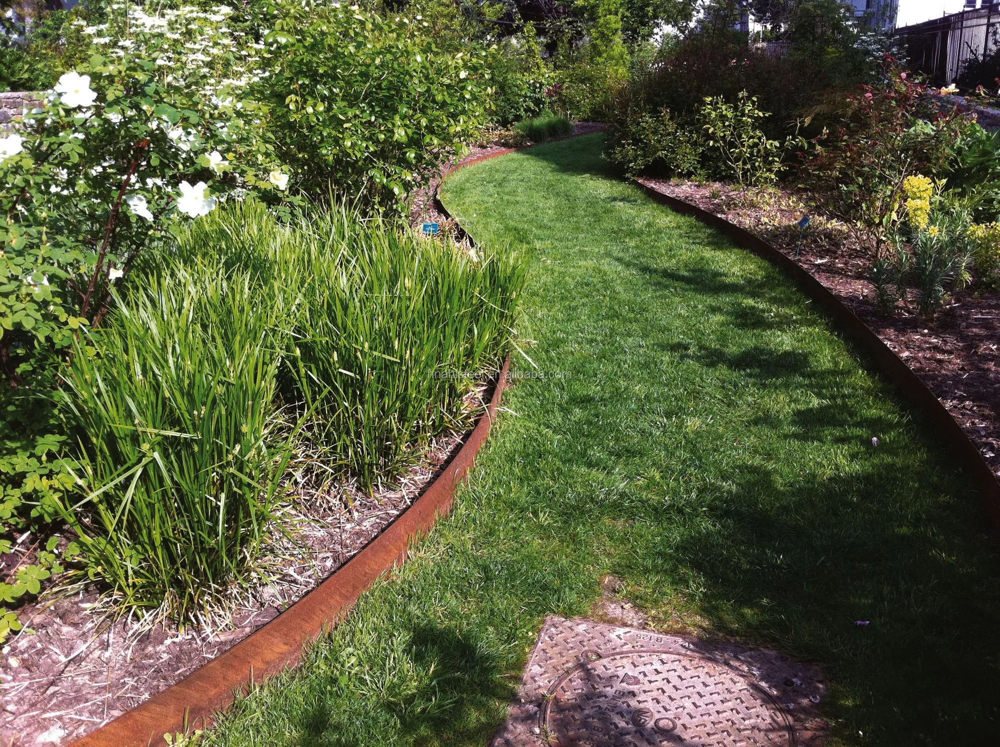 Corten Steel Lawn Edging Garden Edging Border Fence Palisade Fencing Small Garden Fence Garden