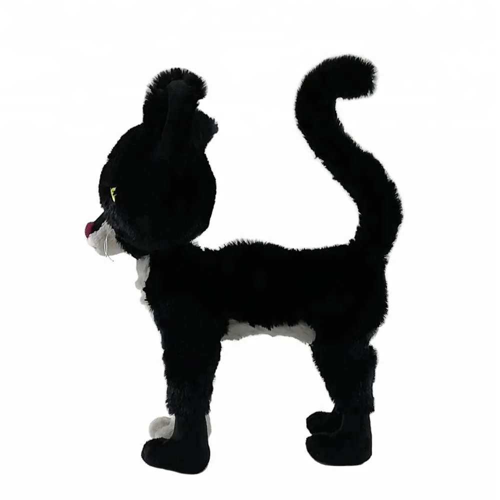 Celebre Logo De Marque Jouet Realiste En Peluche Chat Noir En Peluche Poupee Buy Chat Noir Chat Noir En Peluche Chat Jouet Realiste Product On Alibaba Com