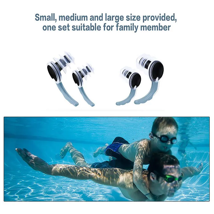 Swimming Ear Plugs Waterproof Earplugs Leadteam Silicone Sports For