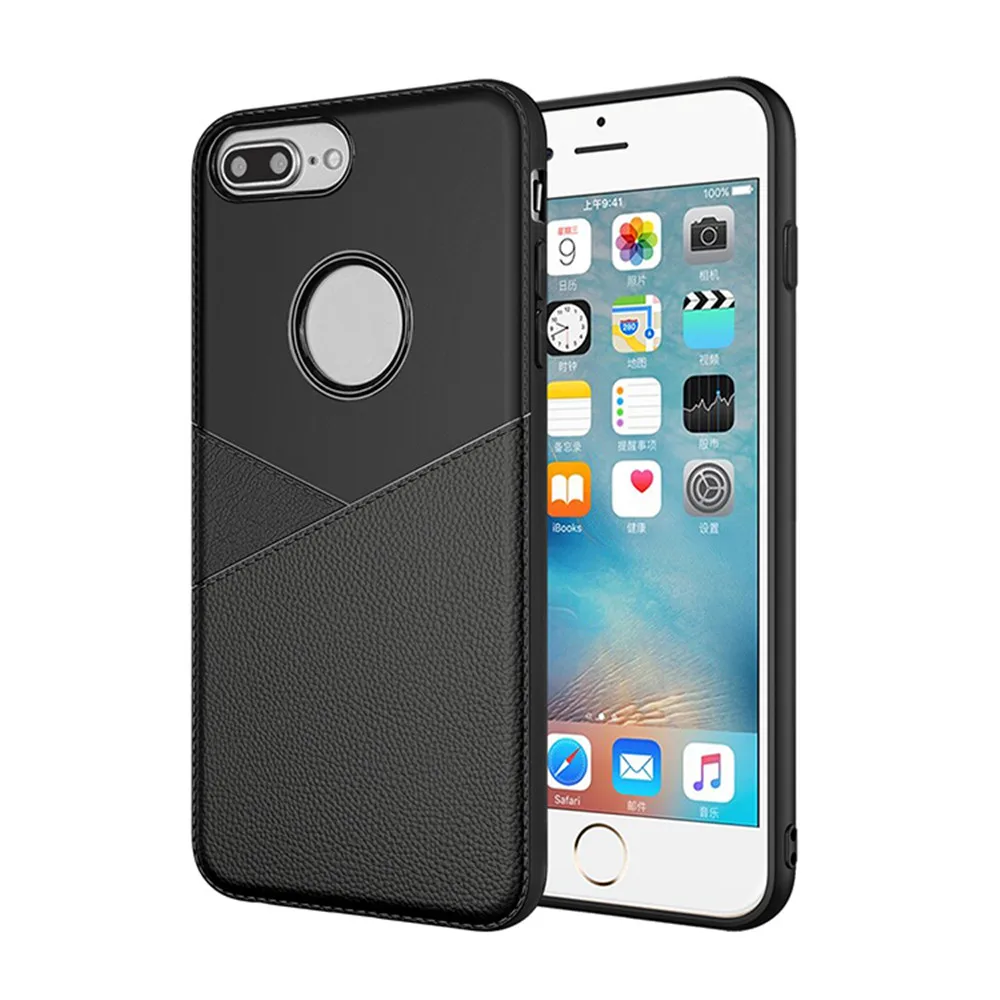 Luxury Shockproof Soft TPU Case For iPhone 6 7 8 plus Business Style Cover