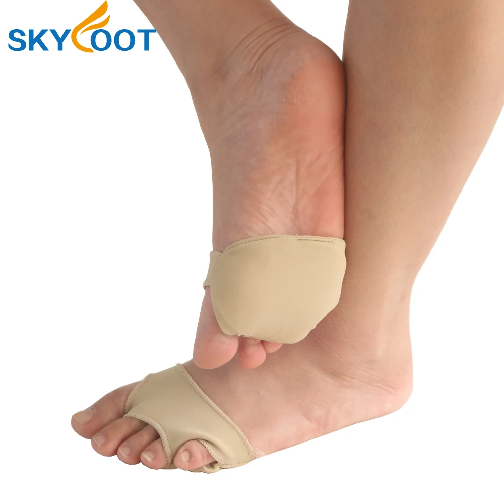 Skyfoot three holes silicone gel dance foot silicone gel foot massage pad forefoot pad for foot pain relief