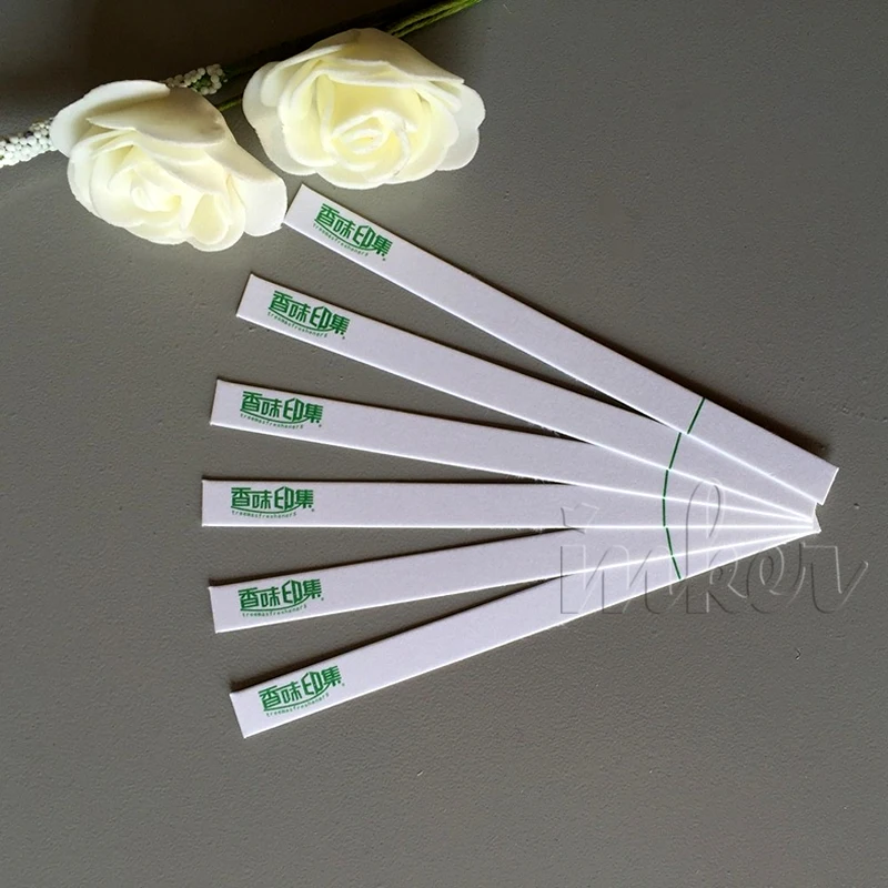Custom Perfume Fragrance Test Paper Blotter Perfume Testing Strips For