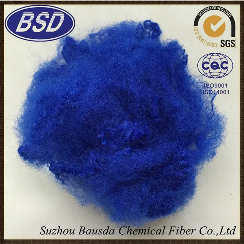 Polyester Raw Materials For Pillow Filling Recycled Polyester Staple