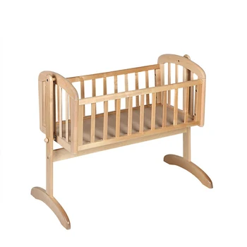 wooden baby swing bed