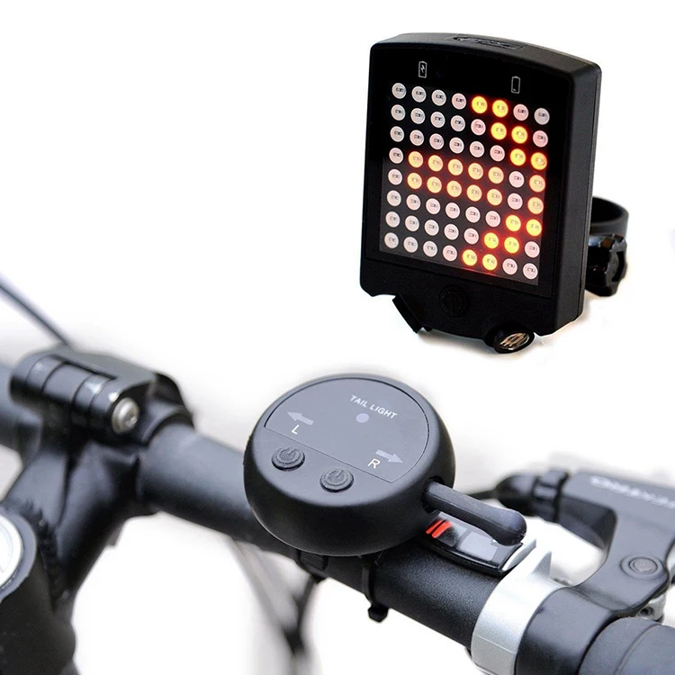 Led Turn Signal Bike Back Light Smart Intelligent Laser Cyxling Lamp
