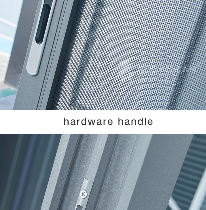 Aluminum Sliding Windows With Stainless Steel Flyscreen Mosquito Mesh Jalousie Shutter Anti