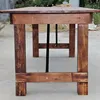 Vintage Outdoor Pine Wood Farmhouse Folding Coffee Table