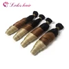 wholesale virgin brazilian human hair bundles, three tone ombre hair extensions, 1b/31/613 candy curl hair weave