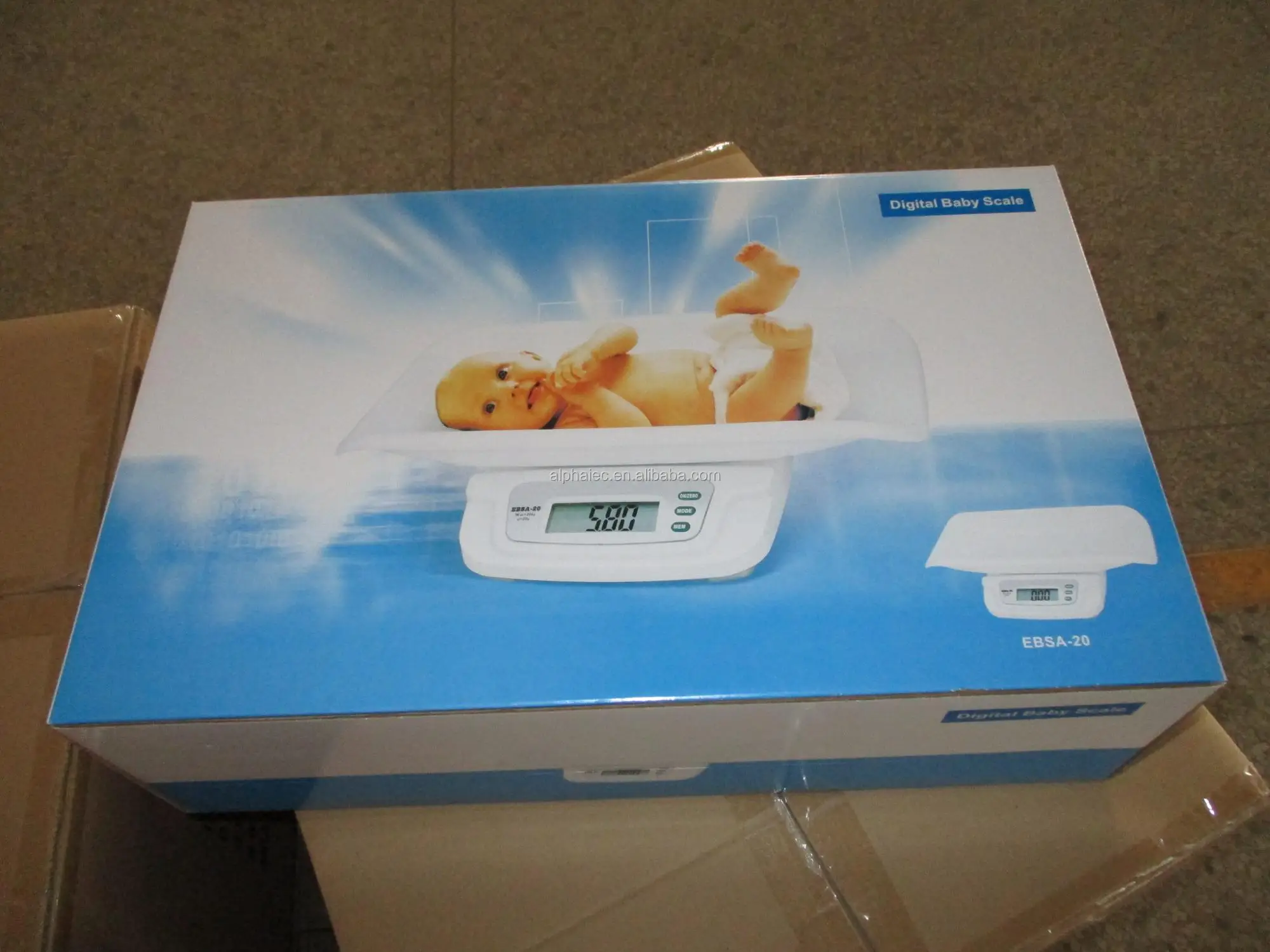 Electronic baby scale - EBSA-20 - Zhongshan Jinli Electronic Weighing  Equipment Co., Ltd - with LCD display / table