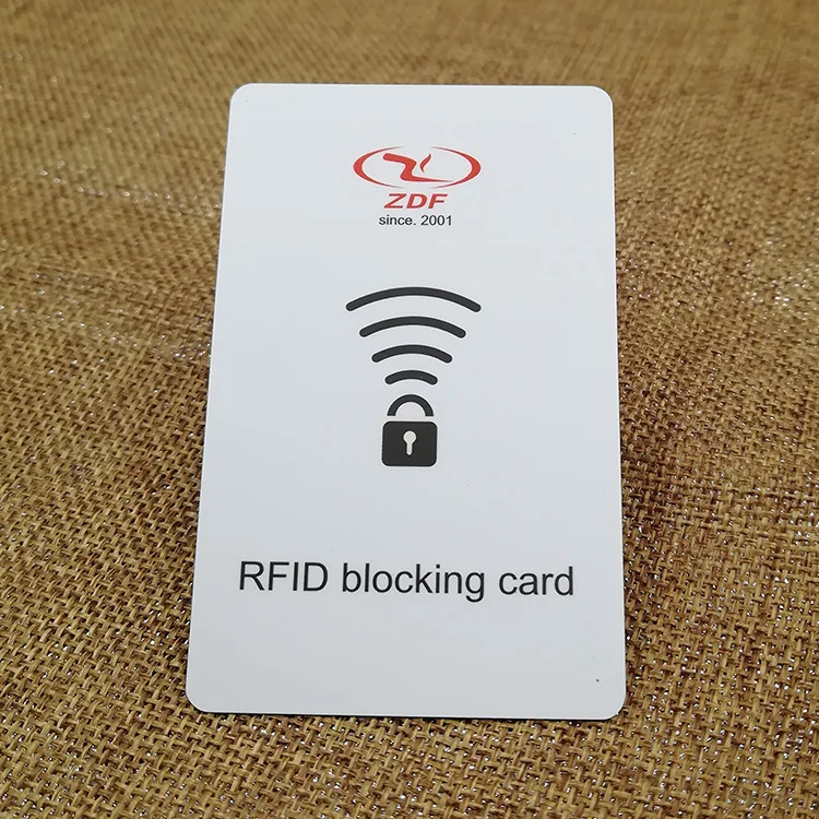 Rfid Card Security Protector Rfid Blocking Card/anti Skimming Logo ...