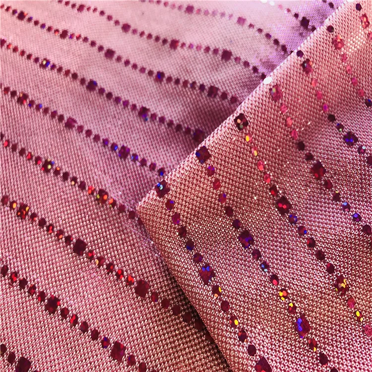 Royal Blue 80gsm Shimmer Lurex Mesh Knitted Fabric For Turkey Scarf