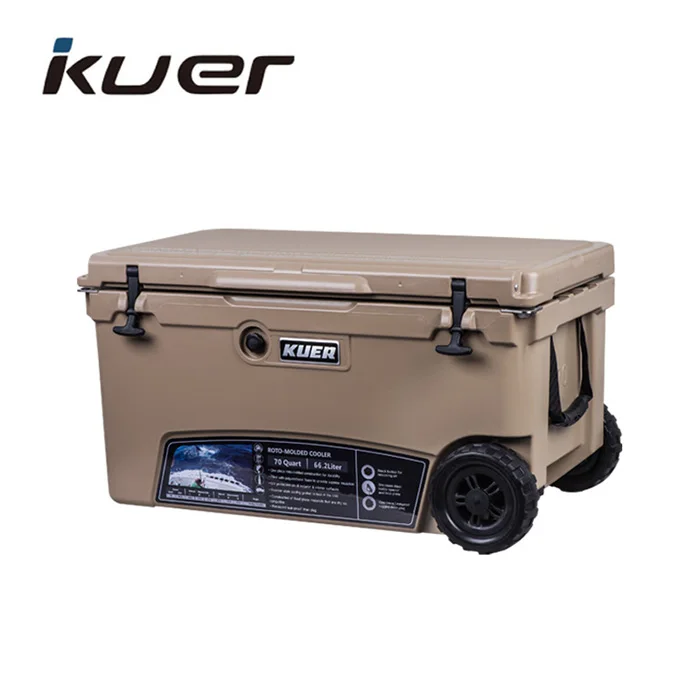 70qt Outdoor Fishing Camping Ice Cooler Box Large Rotomolded Coolers