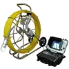Pan & Tilt Pipe Camera with 50mm Pan Tilt Push Camera LED Adjustable 8inch Screen Video Record Picture Snap Meter Foot Counter