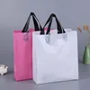 soft loop handle dissolvable plastic bags