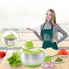 Large Stainless Steel Salad Spinner Slicer Fast Dry and Non-Slip Base