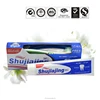 Advanced teeth whitening smokers toothpaste, Fluoride saso Toothpaste, Saudi Arabia toothbrush and toothpaste inside