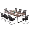 Modern conference room table specifications melamine mdf for 10 person 12 person