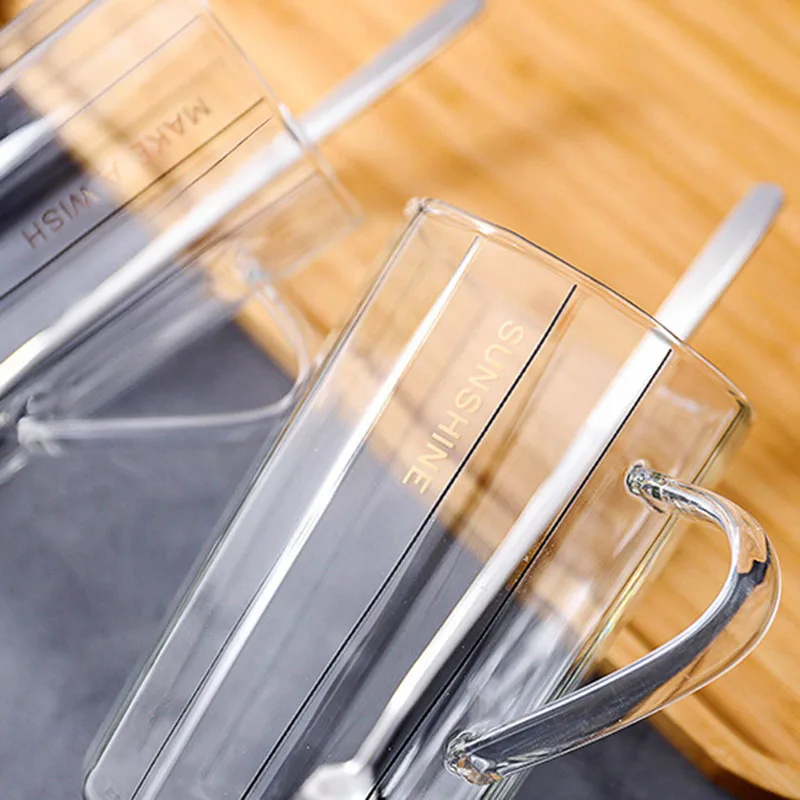 long glass mug