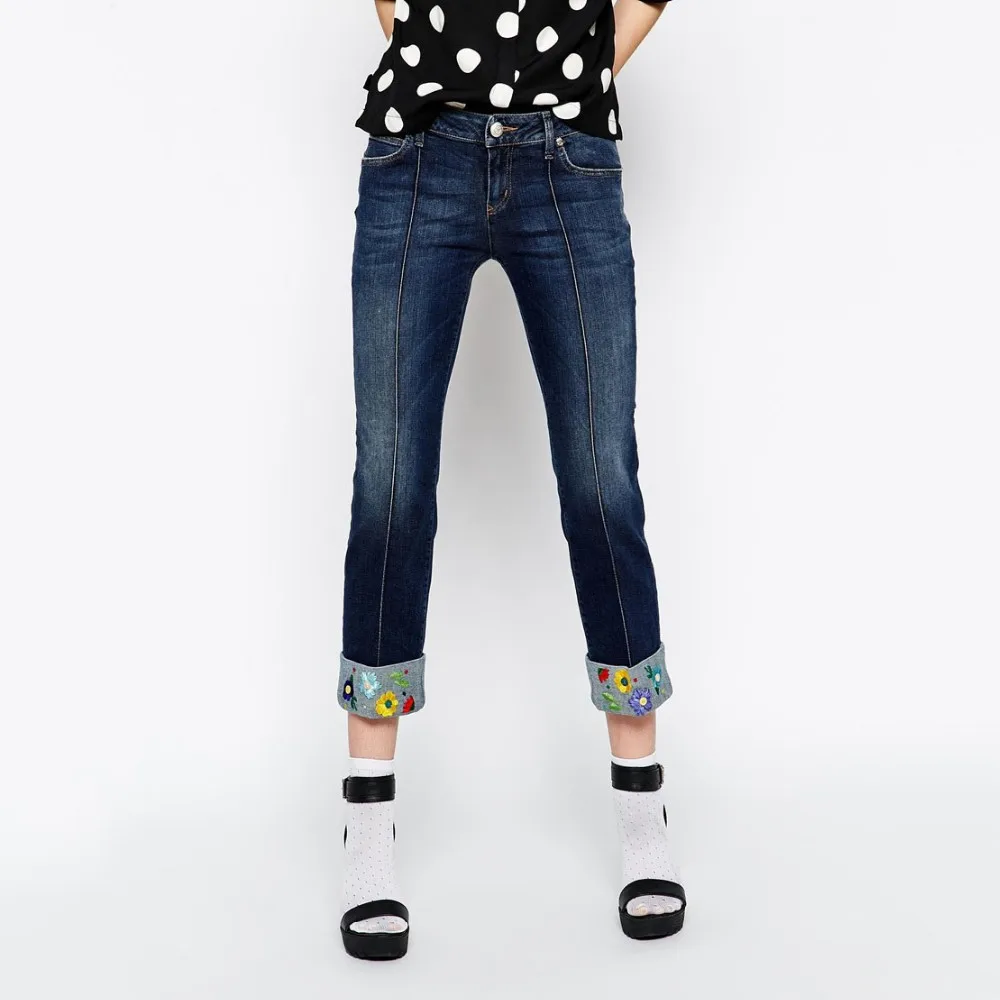 ladies denim trousers