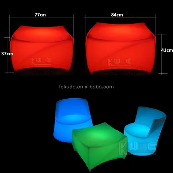 New Design Colorful Furniture Plastic Light Up Patio Plastic Light Up Patio Furniture