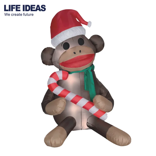 2018 new christmas decorating lovely monkey airblown inflatable