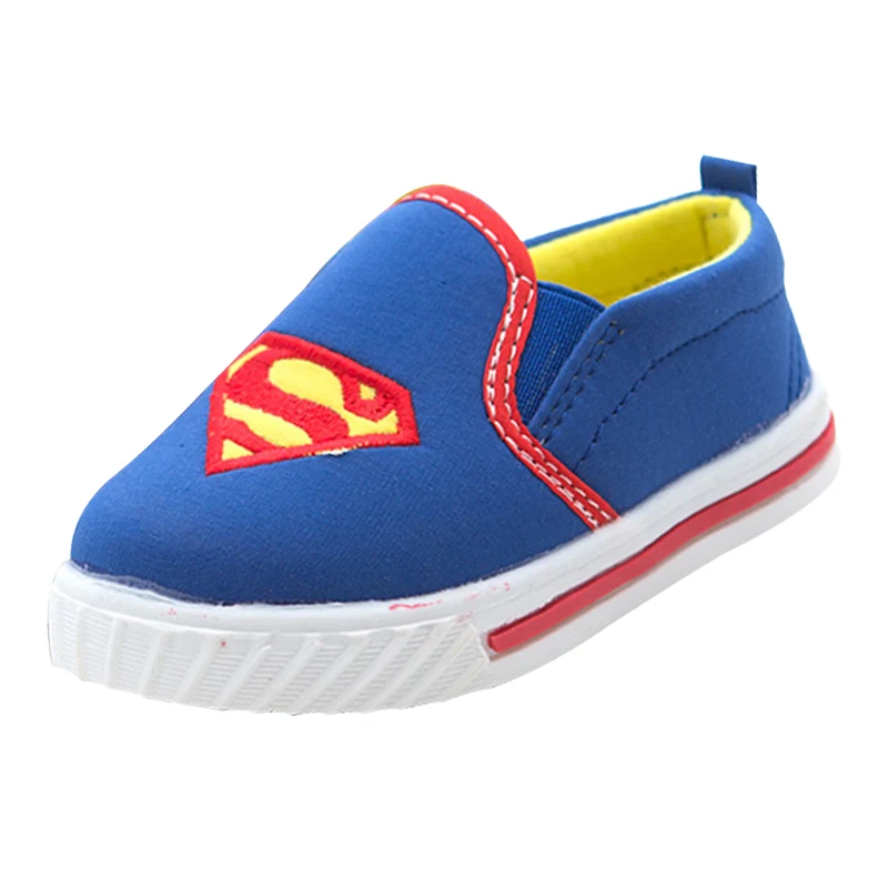 Autumn child 2015 low canvas shoes super man female child boys Sports shoes